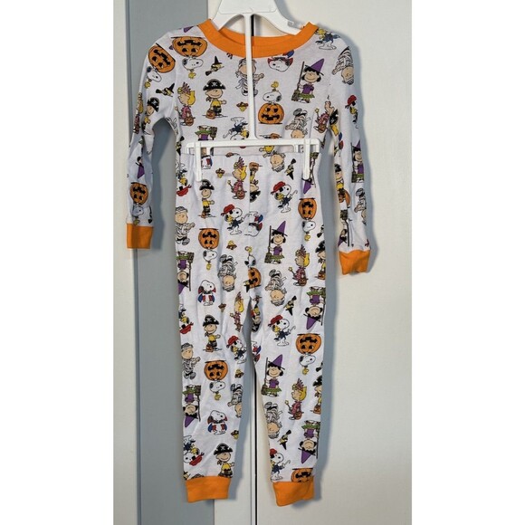 New Peanuts Unisex Size Halloween Pj Set 3T - Picture 1 of 3
